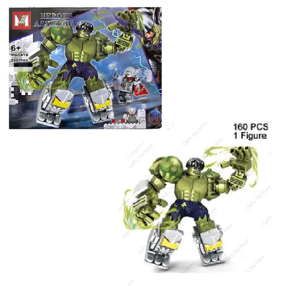 GENERICO - Lego Super Heroe MG581 - Hulk