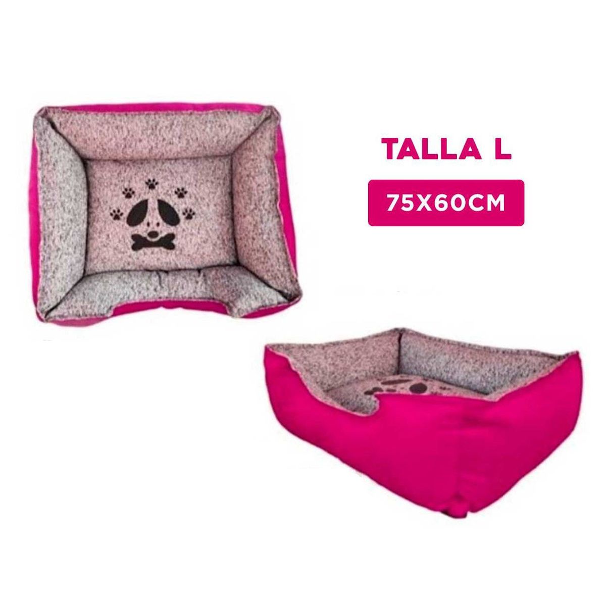 GENERICO - Colchoneta Premium Pet Fucsia Talla L