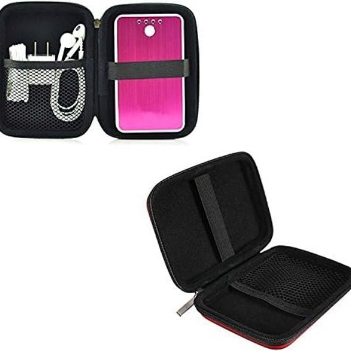 GENERICO - FUNDA ESTUCHE ANTI GOLPES PARA DISCO DURO EXTERNO 2.5 CON CIERRE NEGRO