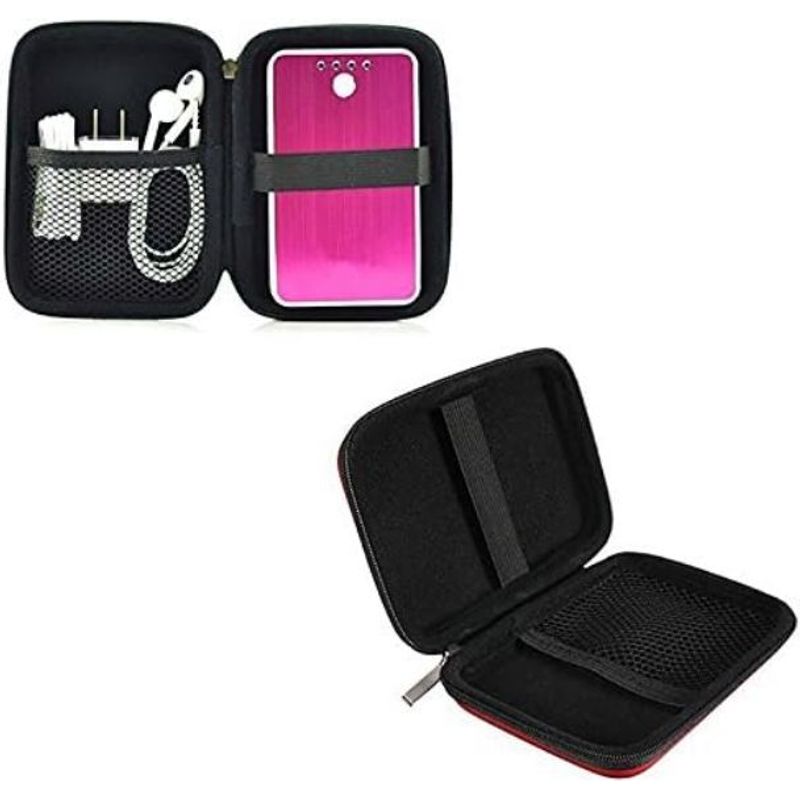 GENERICO - FUNDA ESTUCHE ANTI GOLPES PARA DISCO DURO EXTERNO 2.5 CON CIERRE NEGRO