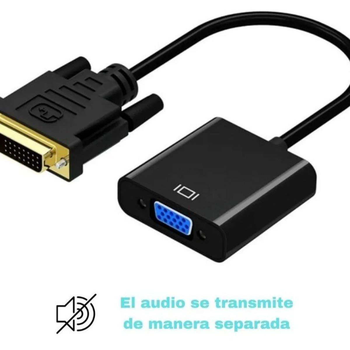 GENERICO - Cable Adaptador Convertidor Dvi D A Vga Dvi-d A Vga