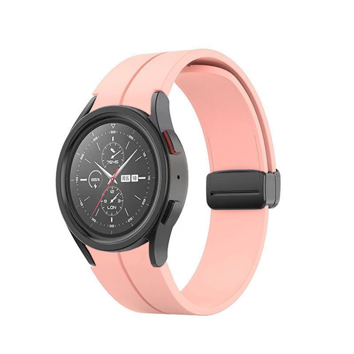 GENERICO - Correa Silicona Iman para Samsung Watch 4 / 4 Classic - Rosa