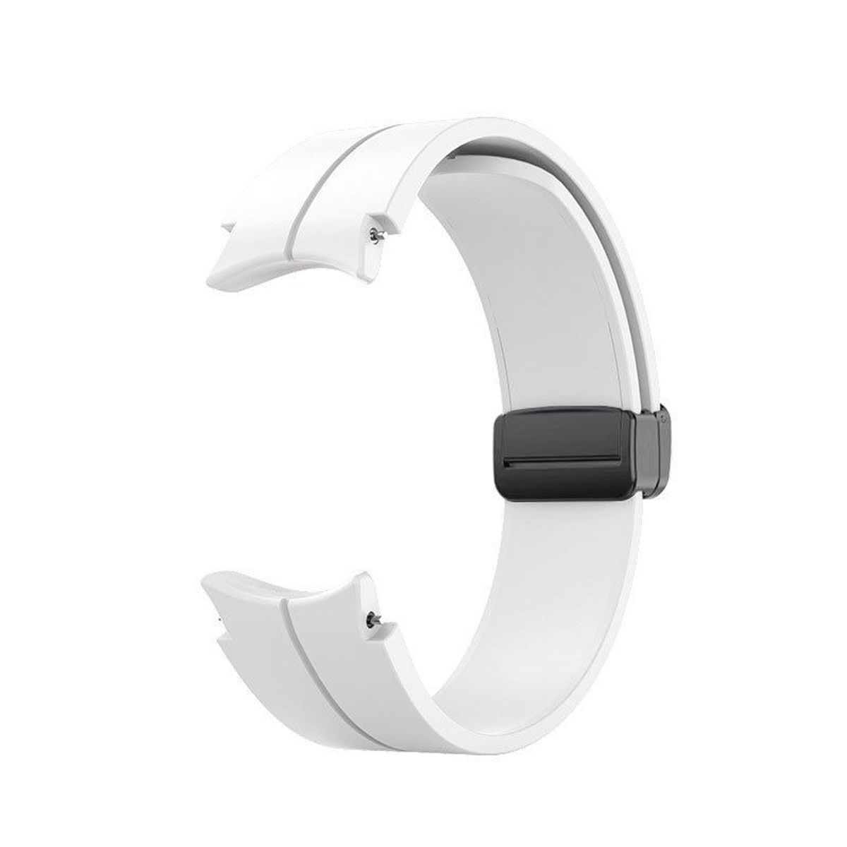 GENERICO - Correa Silicona Iman para Samsung Watch 4 / 4 Classic - Blanco