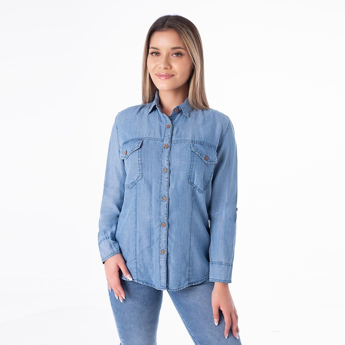 PIONIER - Blusas Denim Mujer Oris Pionier