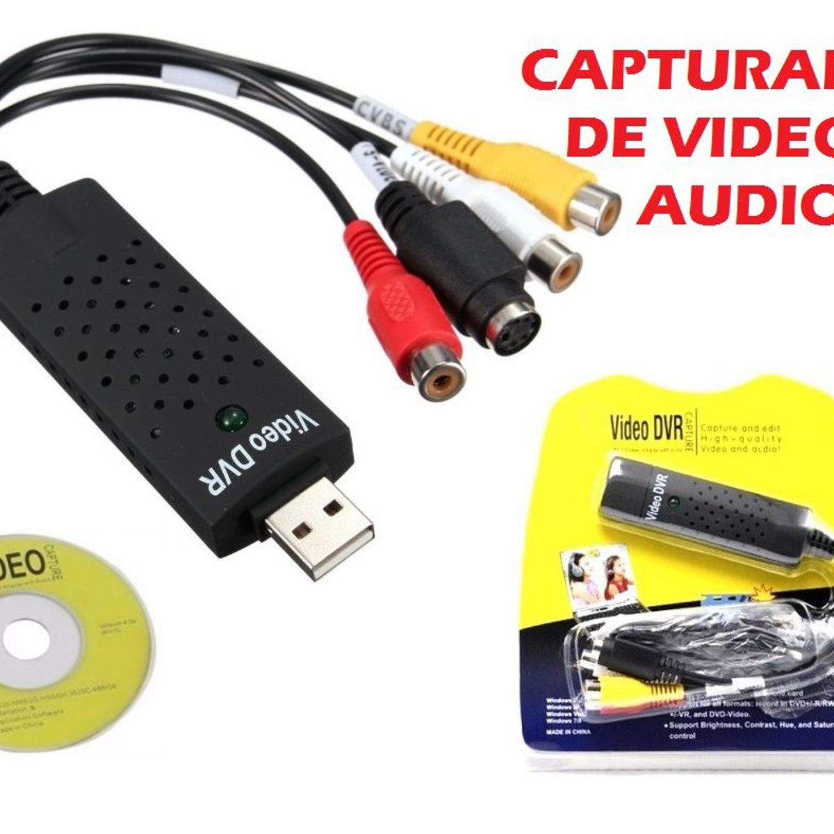 GENERICO - Capturador de Video y Audio Convierte Easycap Vhs