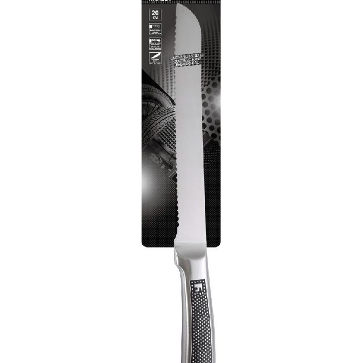 BERGNER - Cuchillo Para Pan De Acero Inoxidable 20 CM