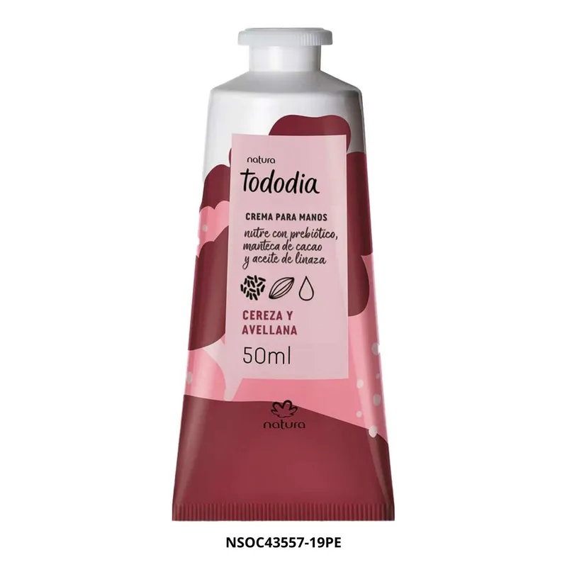 NATURA - Tododia Crema Hidratante para Manos Cereza y Avellana 50 ml