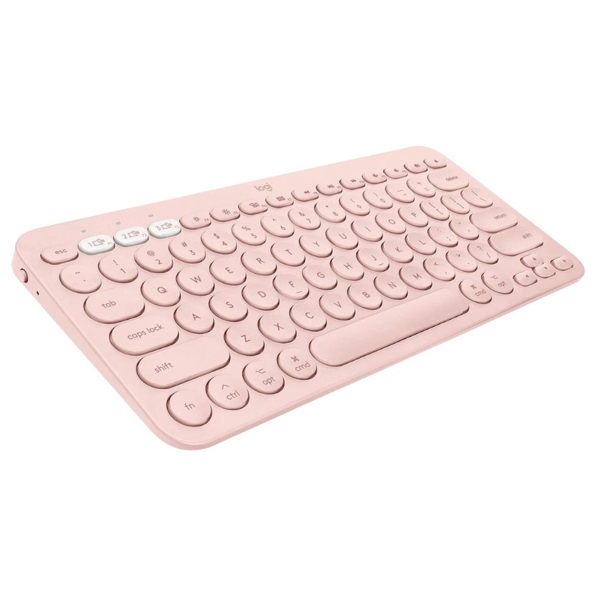LOGITECH - Logitech K380 Teclado Multidispositivo Inalámbrico Bluetooth - Rosado