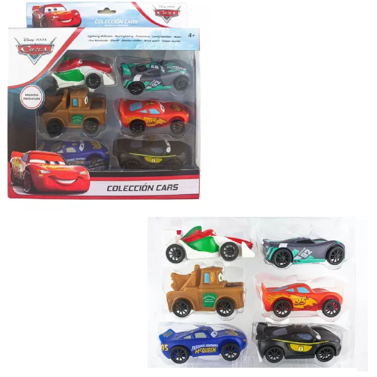GENERICO - Set De 6 Autos Juguete Cars Para Niños