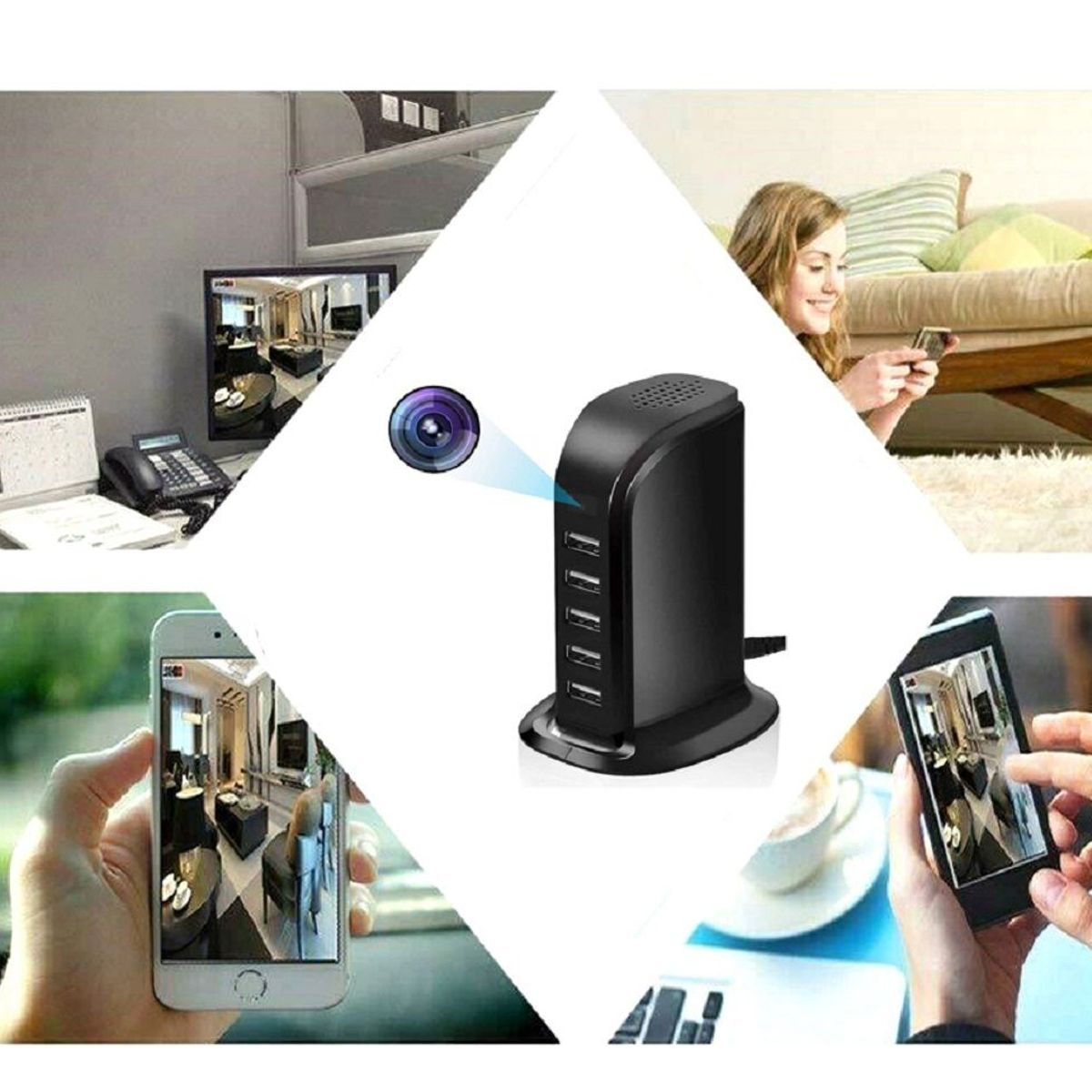 OEM - Cargador Espia Multiple Full Hd Wi FI