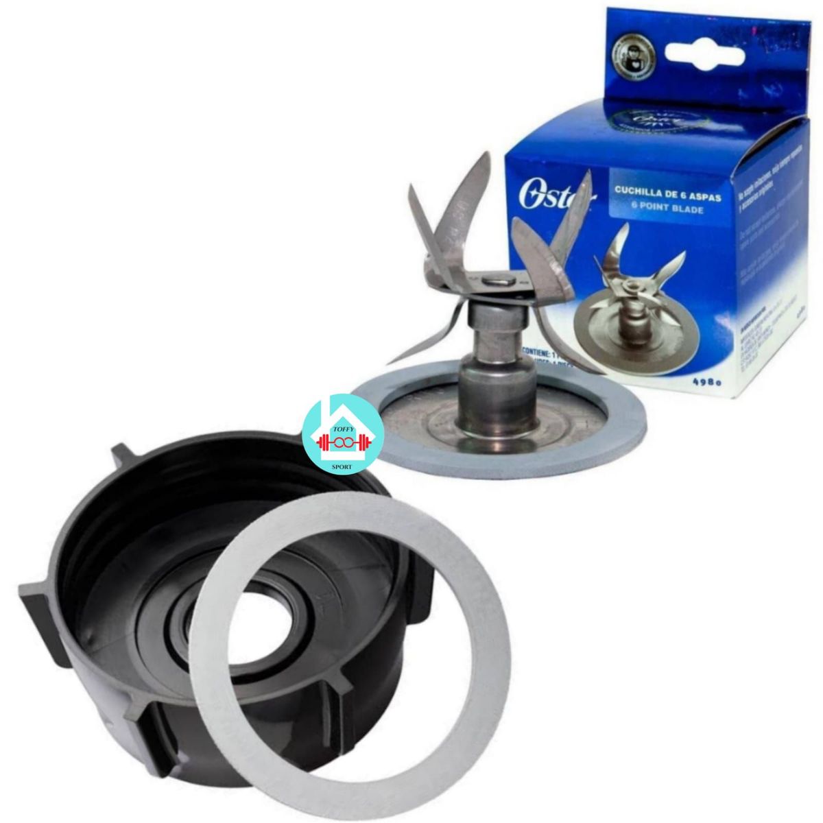 OSTER - Kit cuchilla Oster de 6 aspas + rosca