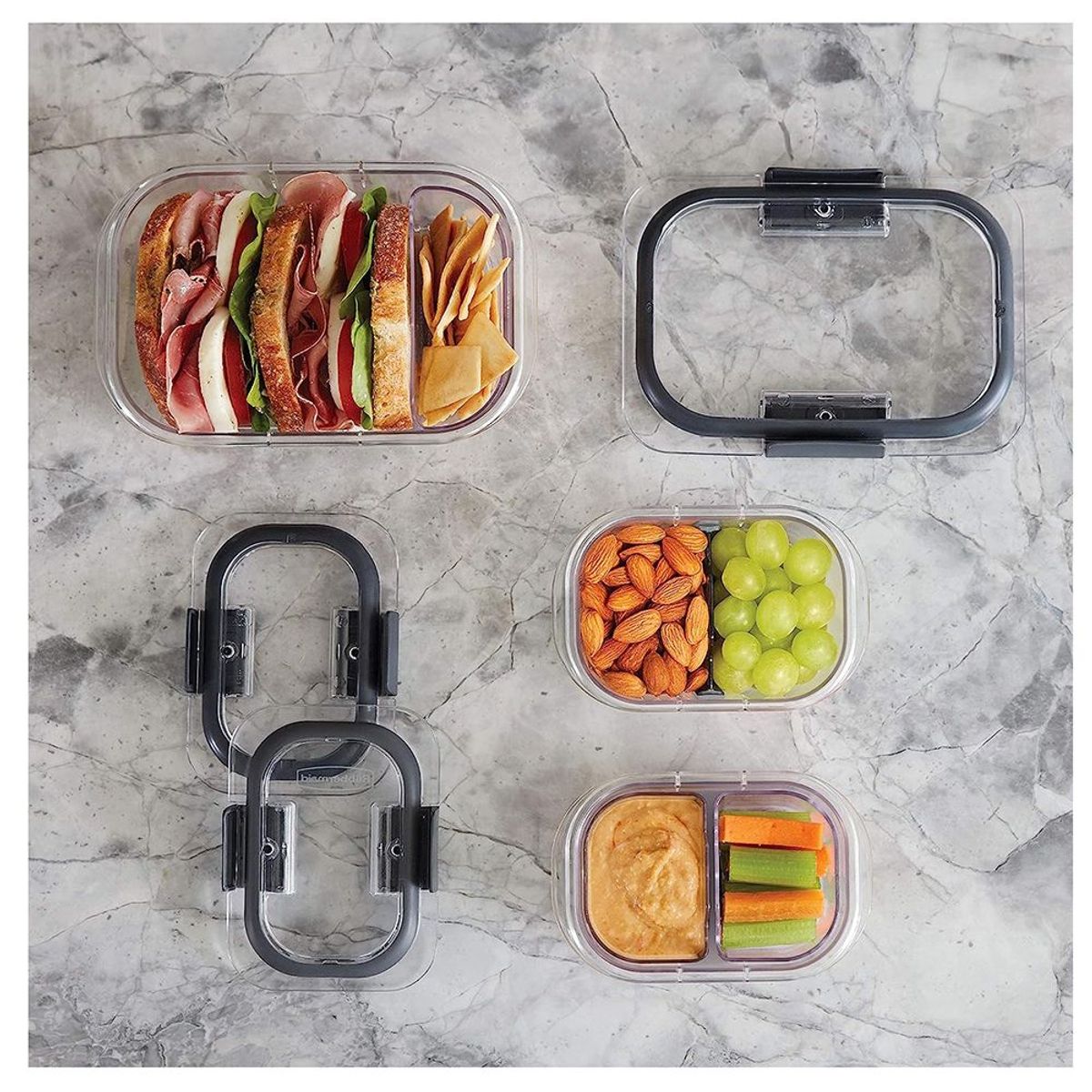 RUBBERMAID - 3 Recipientes de Alimentos Rubbermaid 2024857