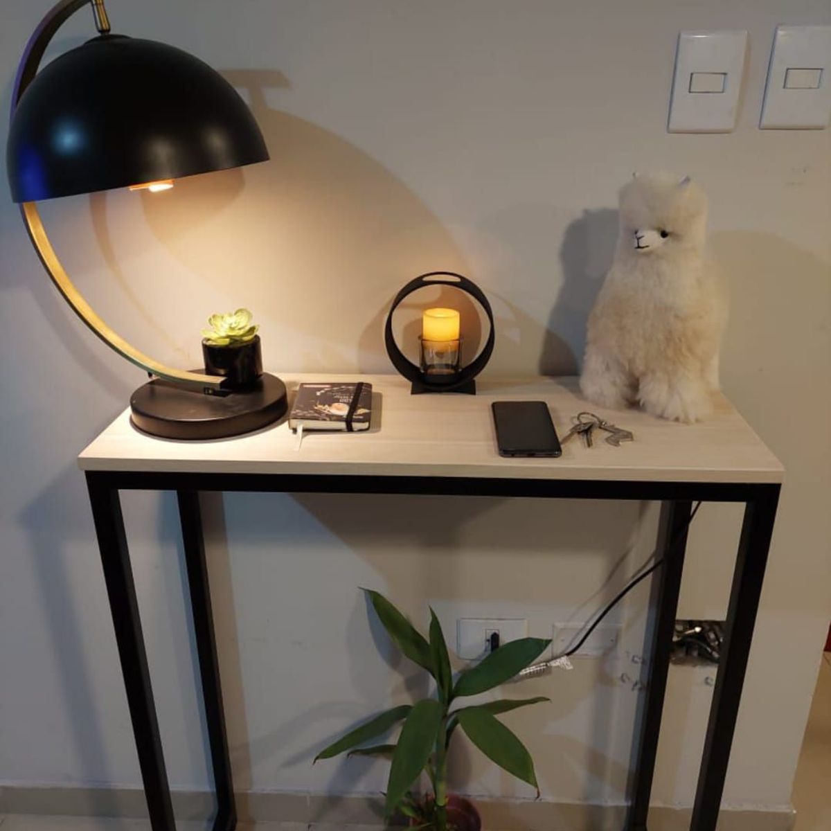 GENERICO - Recibidor industrial color crema