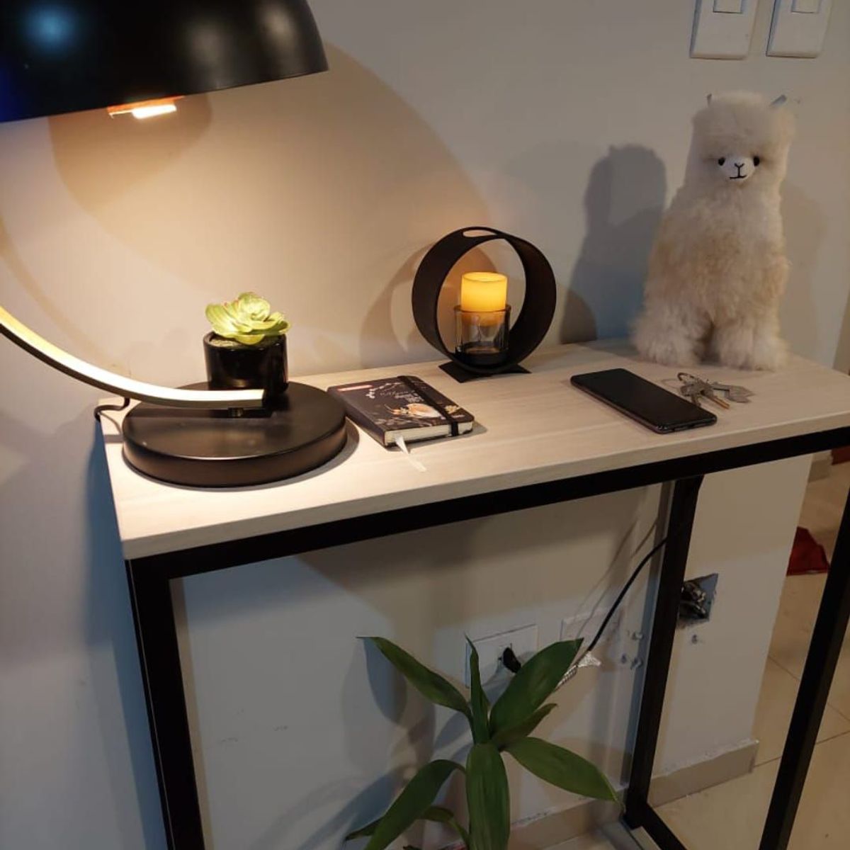 GENERICO - Recibidor industrial color crema