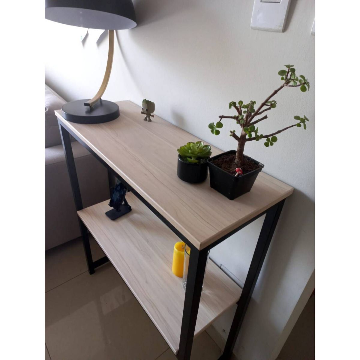 GENERICO - Recibidor industrial color manzano doble nivel