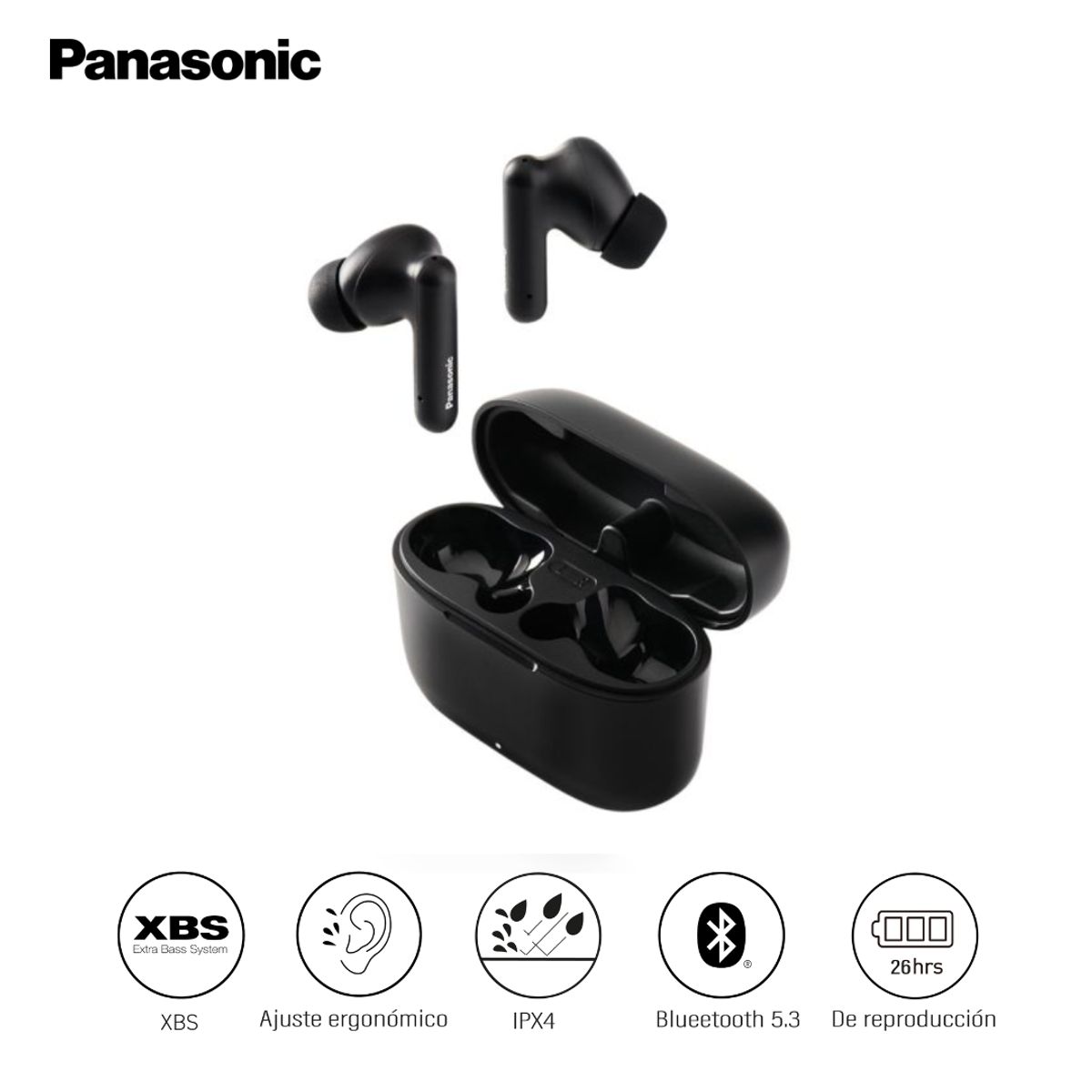 PANASONIC - Audífonos Bluetooth TWS Panasonic RZ-B110 Negro