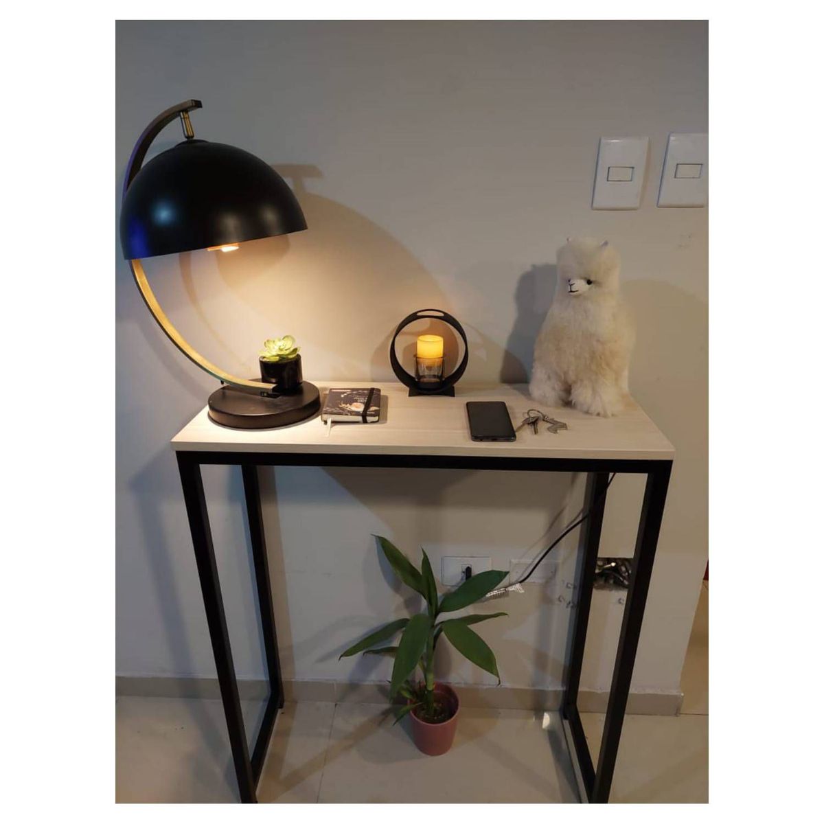 GENERICO - Recibidor industrial color crema