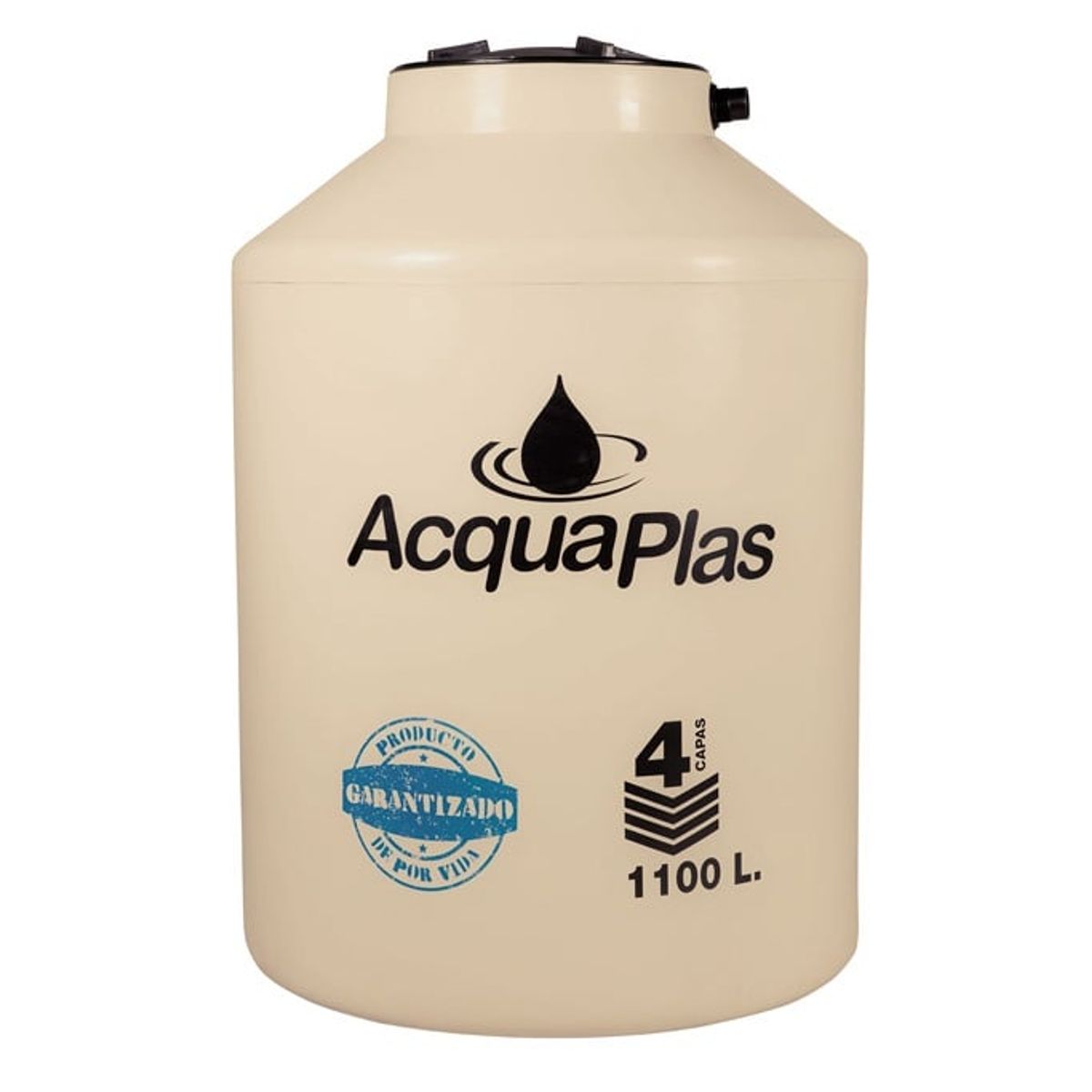 ACQUAPLAS - TANQUE PARA AGUA  ACQUAPLAS 1100 L BEIGE + ACCESORIOS