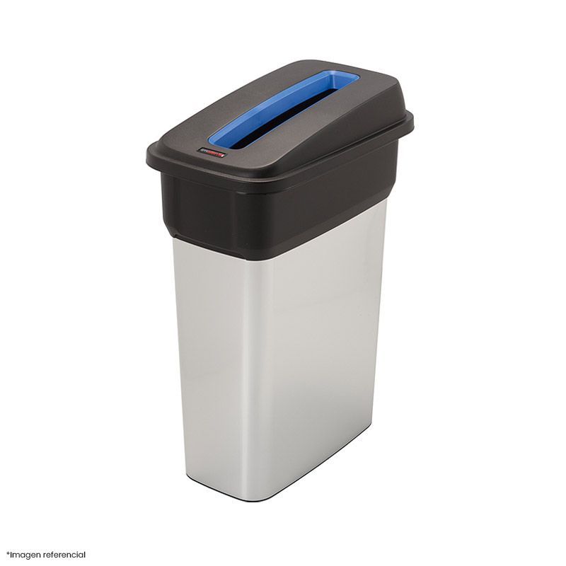 DISA SOLUCIONES ECOEFICIENTES - PAPELERA MANOS LIBRES 70 LTS tapa azul