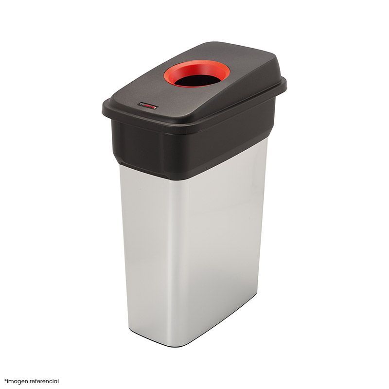 DISA SOLUCIONES ECOEFICIENTES - PAPELERA MANOS LIBRES 70 LTS tapa roja