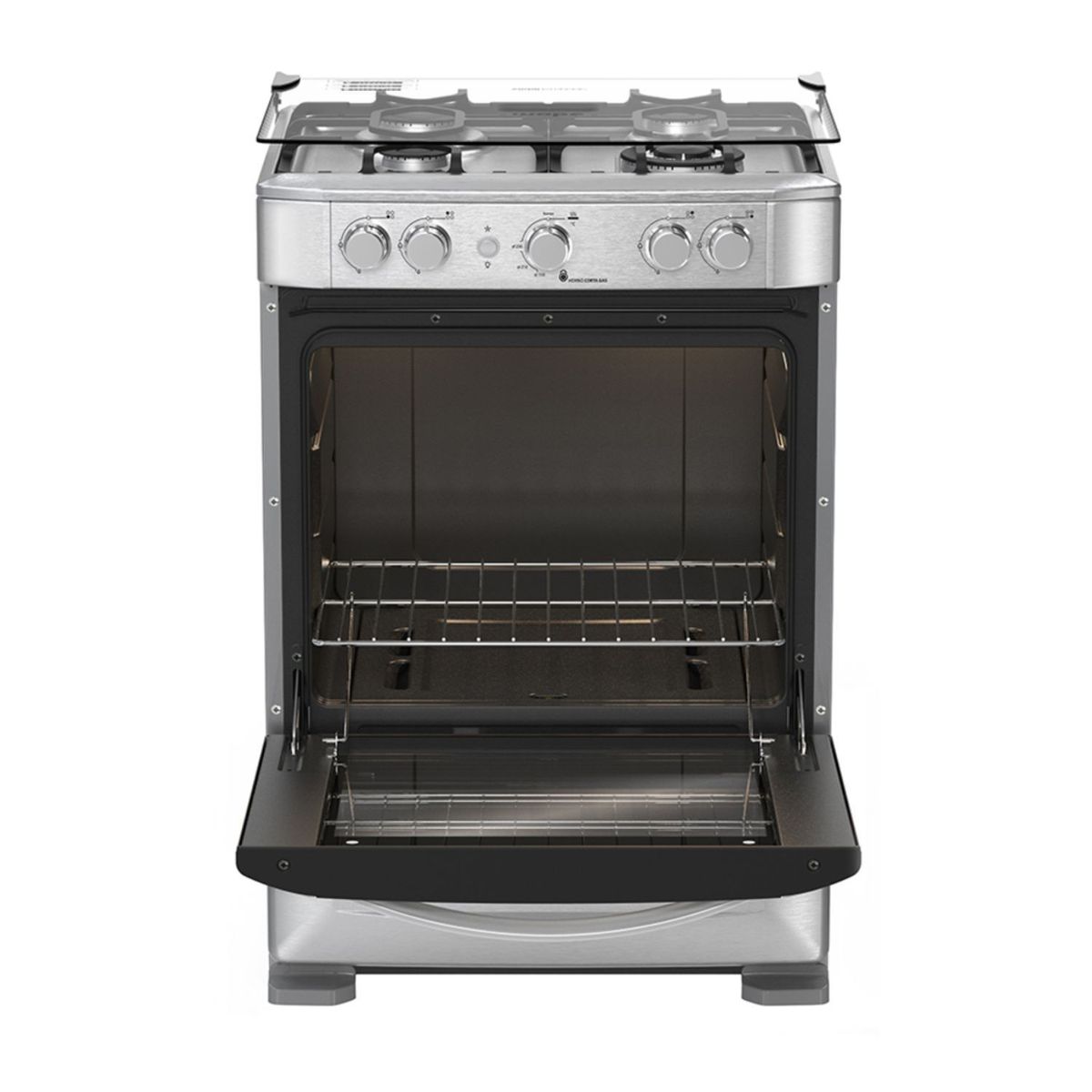 MABE - Cocina de piso a Gas 60 cm Inox Mabe CMP6040FX0