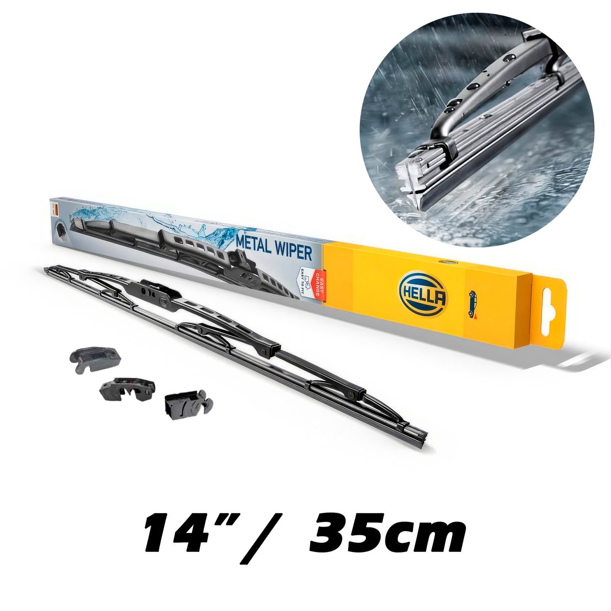 HELLA - Limpiaparabrisas Hella Wiper 14 35CM Metal 1 Par