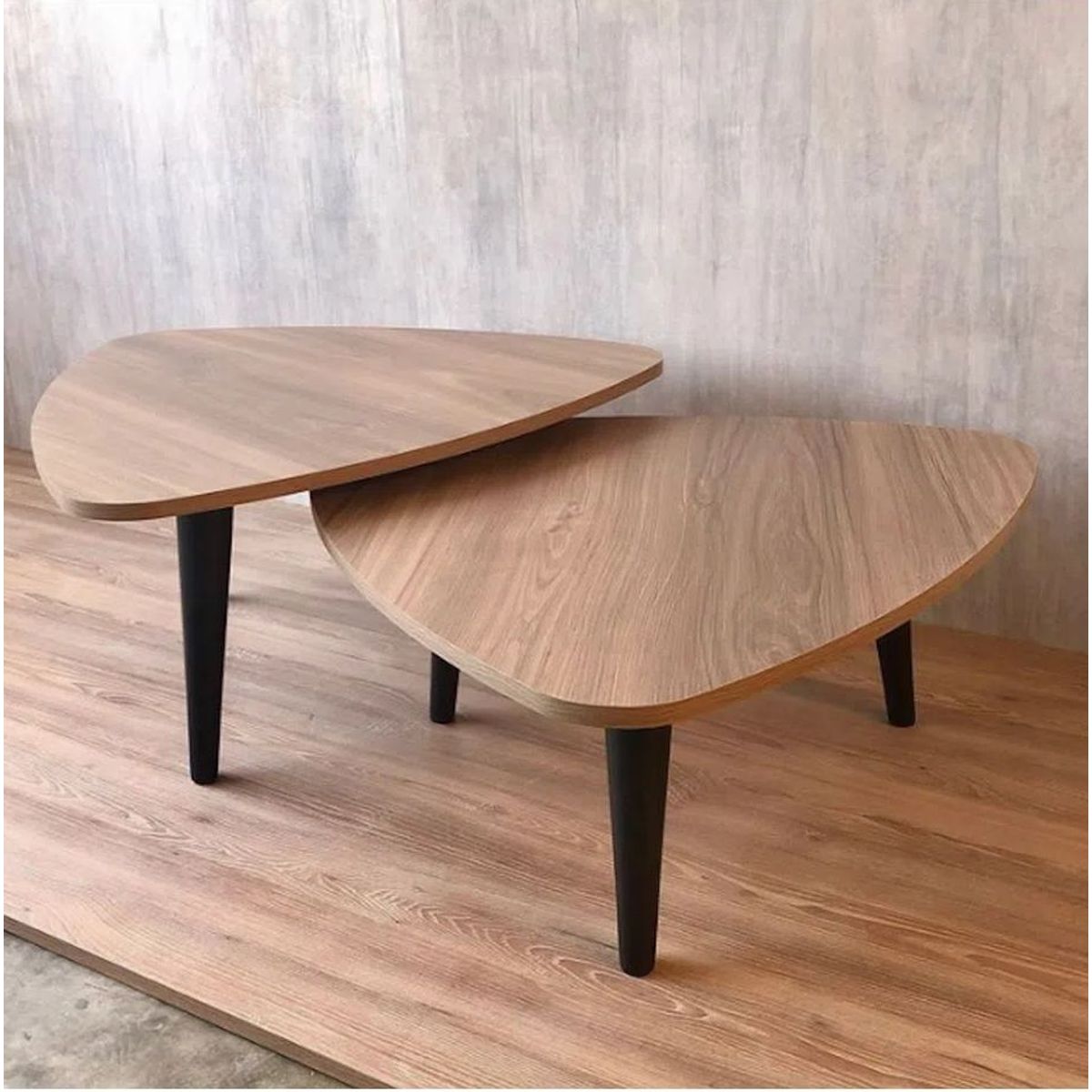 GENERICO - Mesa de centro estilo nido nogal