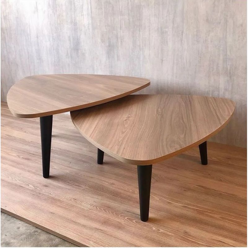 GENERICO - Mesa de centro estilo nido nogal