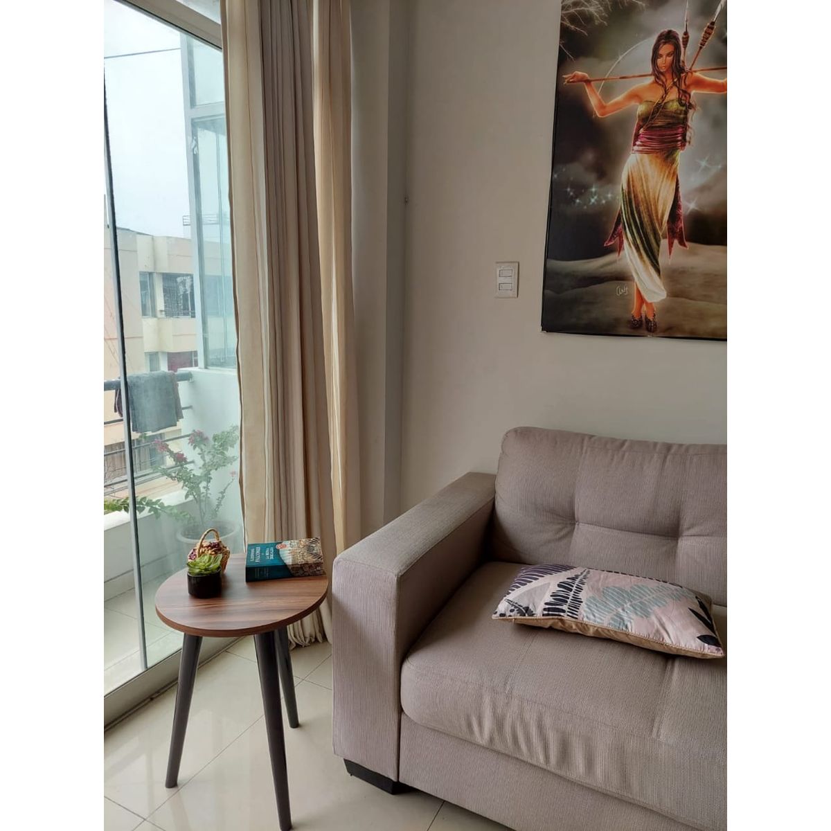 GENERICO - Mesa auxiliar color nogal