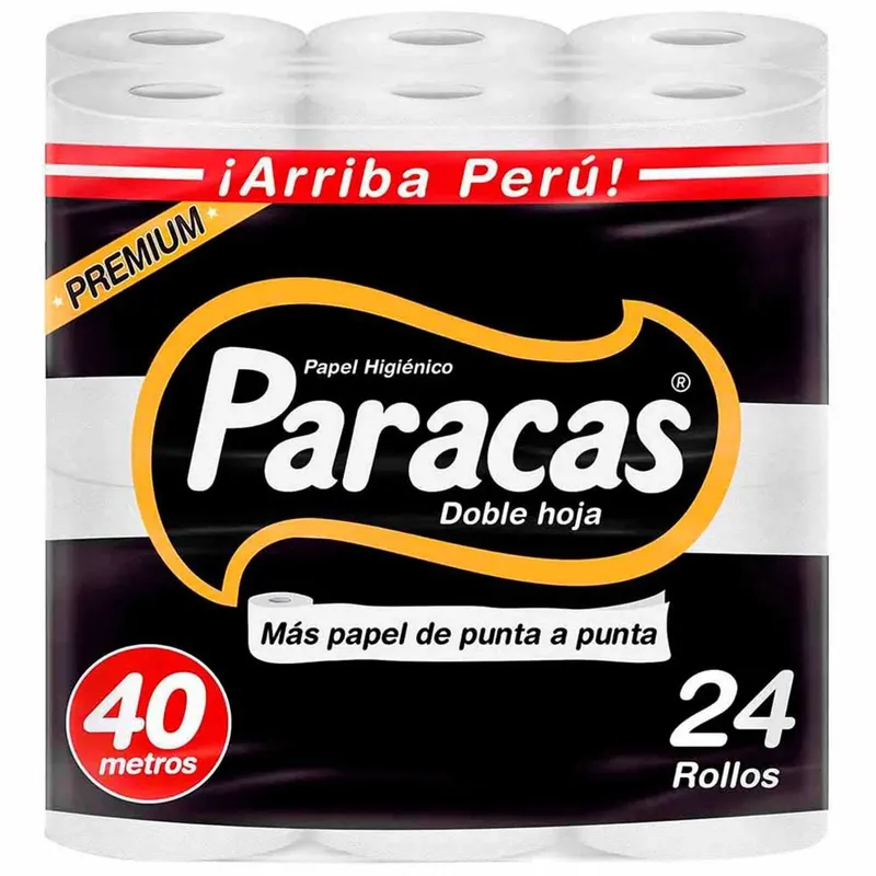 PARACAS - PAPEL HIGIÉNICO PARACAS PREMIUM x 40 mt – Doble Hoja
