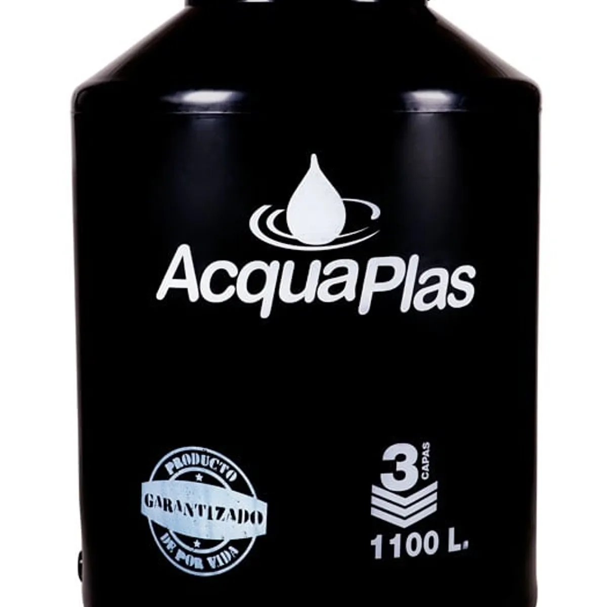 ACQUAPLAS - TANQUE PARA AGUA  ACQUAPLAS 1100 L NEGRO + ACCESORIOS.