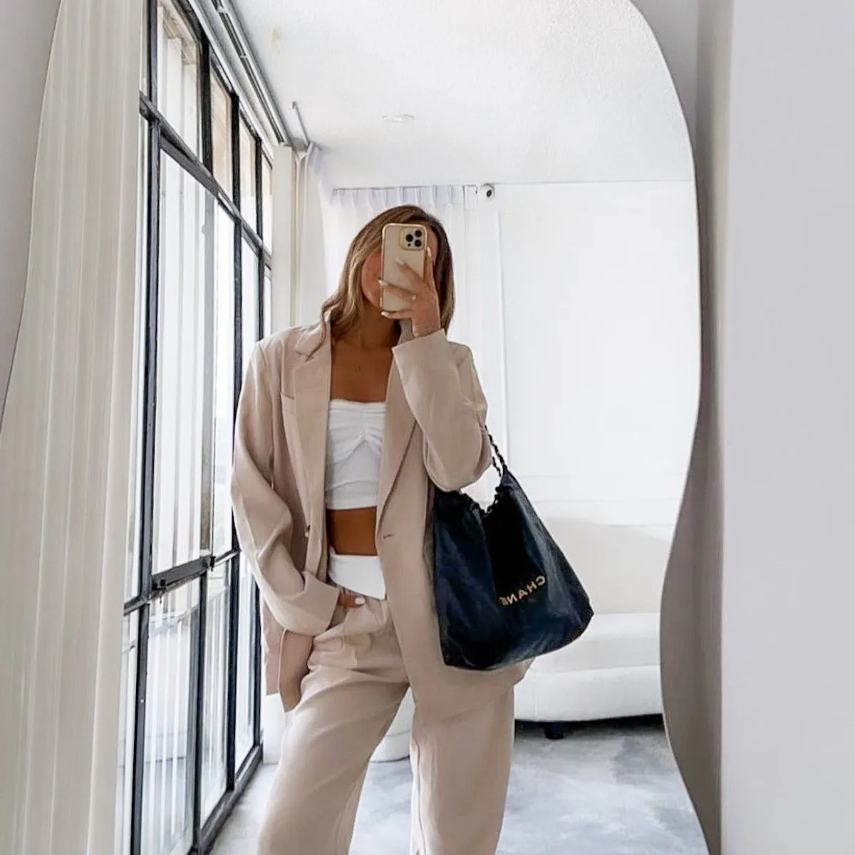 GENERICO - Espejo irregular pulido diseño AESTHETIC CIRCE Belga de 4mm 180x75cm