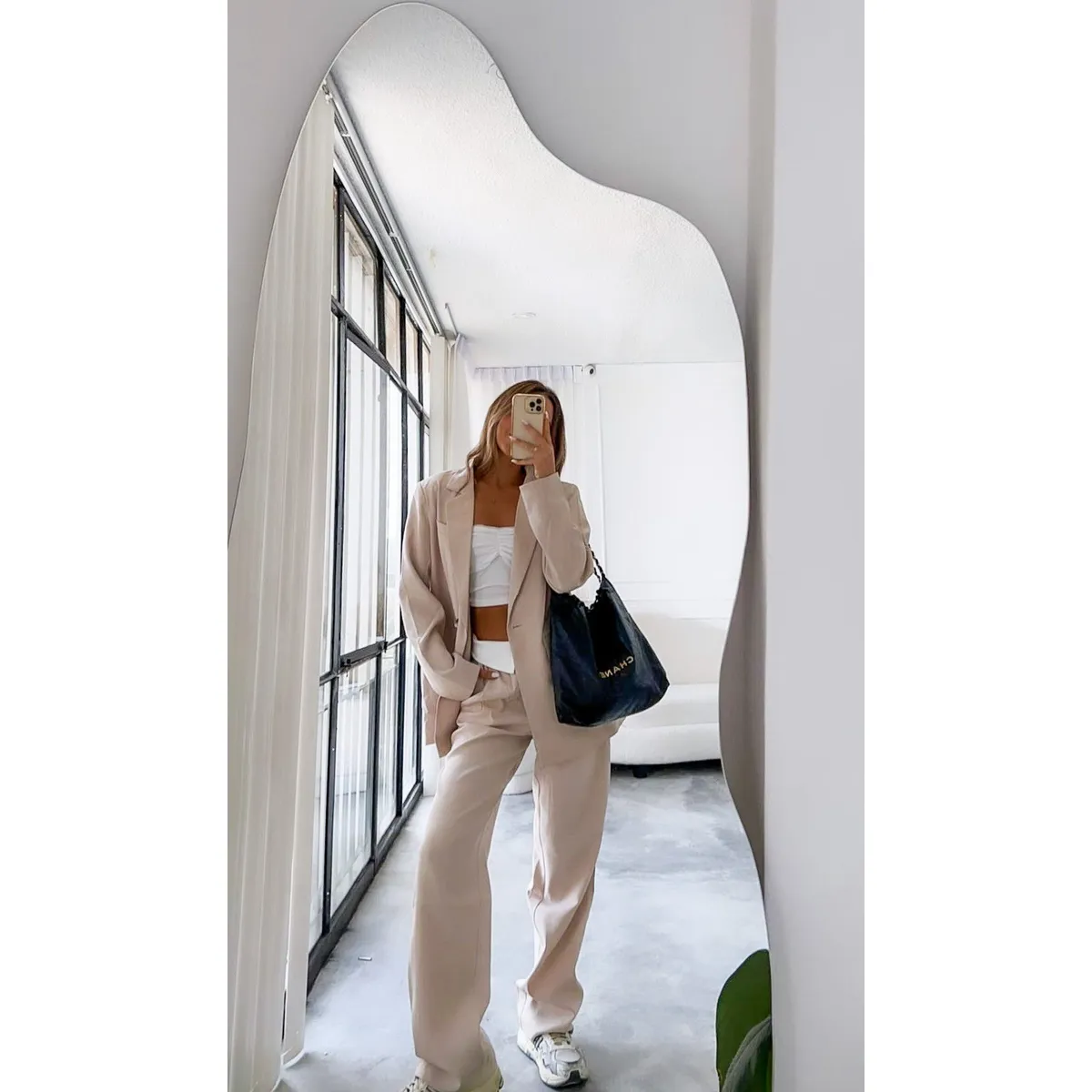 GENERICO - Espejo irregular pulido diseño AESTHETIC CIRCE Belga de 4mm 180x75cm