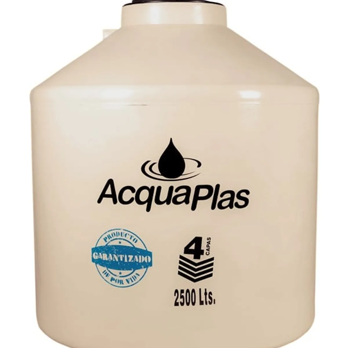 ACQUAPLAS - TANQUE PARA AGUA  ACQUAPLAS 2500 L BEIGE + ACCESORIOS