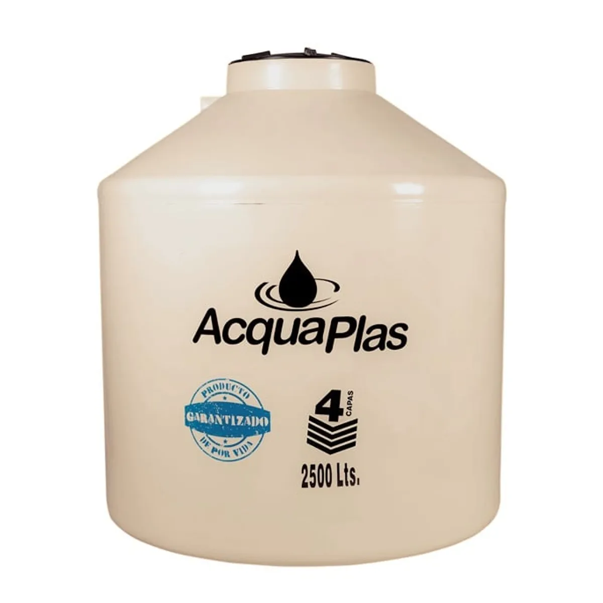 ACQUAPLAS - TANQUE PARA AGUA  ACQUAPLAS 2500 L BEIGE + ACCESORIOS