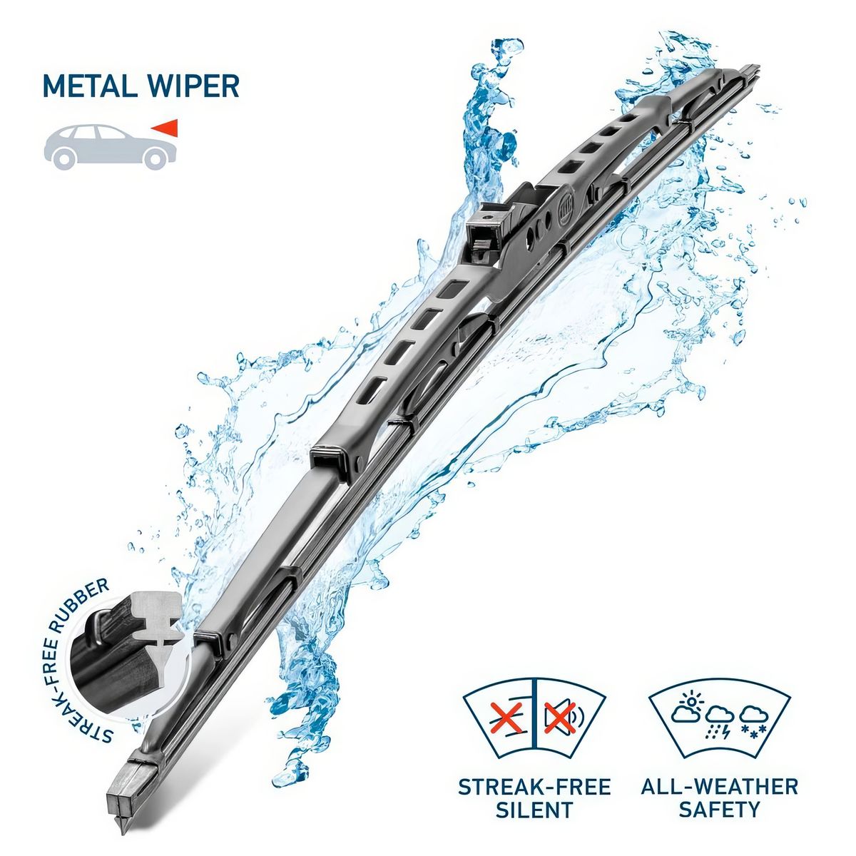 HELLA - Limpiaparabrisas Hella Wiper 26 65CM Metal 1 Und