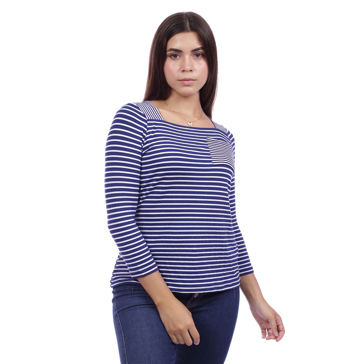 GENERICO - Blusa Listada Manga Larga