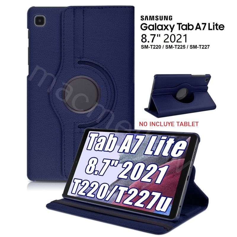 GENERICO - Funda de Cuero para Samsung Tab A7 Lite 8.7 SM-T220 Protector Case