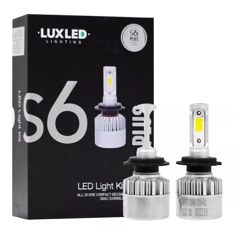 KOBO - KIT DE FOCOS LED DE FARO S6 H7 22000LM AUTO-CAMIONETA