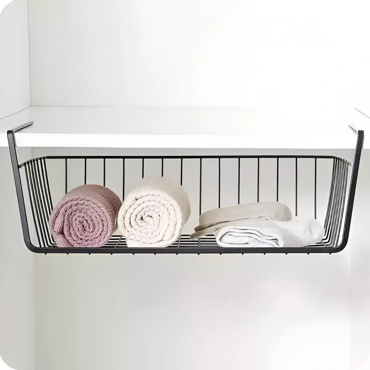 ELMEJORPRECIO - Canastilla Organizadora Colgante Grande Negro