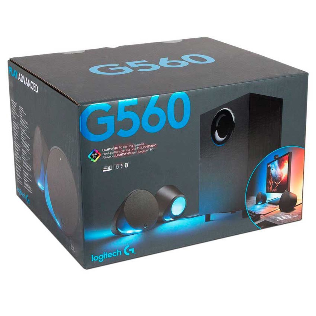LOGITECH - Parlantes Logitech G560 Lightsync Iluminación Rgb Audio 7.1