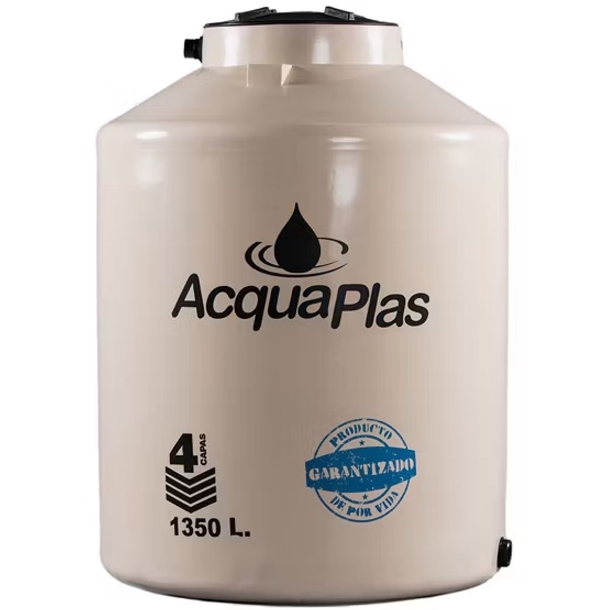 ACQUAPLAS - TANQUE PARA AGUA  ACQUAPLAS 1350 L BEIGE + ACCESORIOS