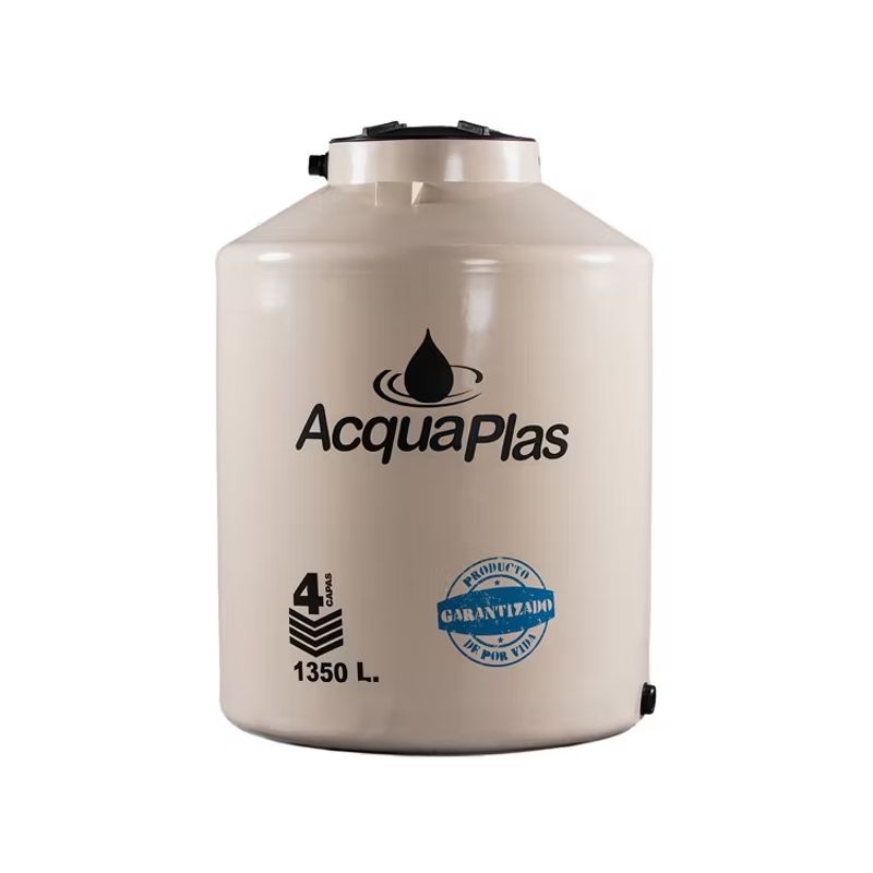 ACQUAPLAS - TANQUE PARA AGUA  ACQUAPLAS 1350 L BEIGE + ACCESORIOS