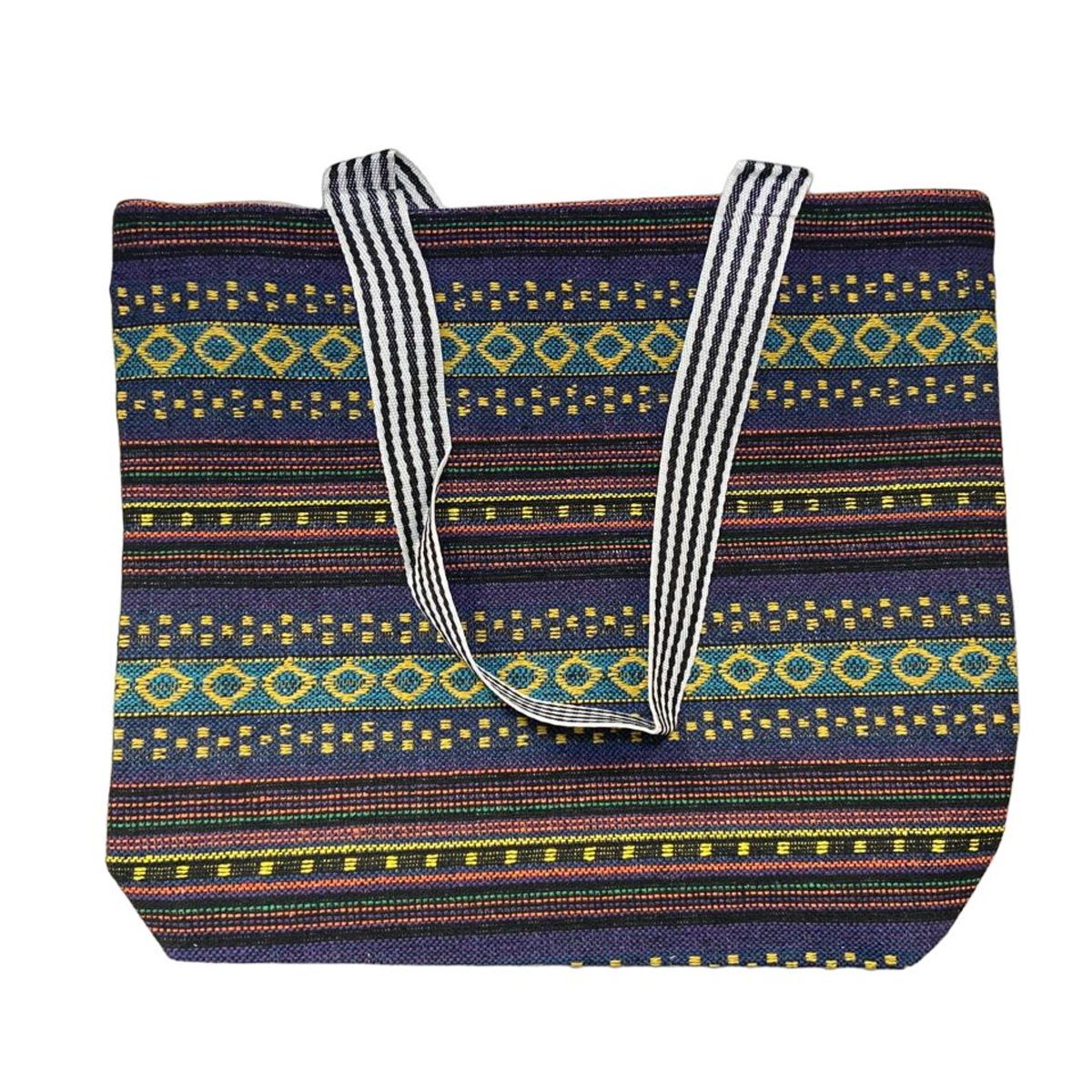 GENERICO - Bolso de tela con cierre 34cm x 41cm x 15 cm