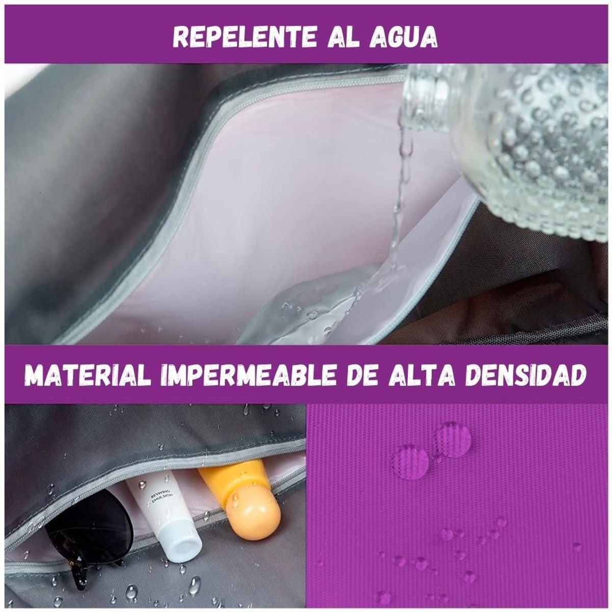 MINARI - Cartera Bolso de Viaje Impermeable Expandible Morado 60B