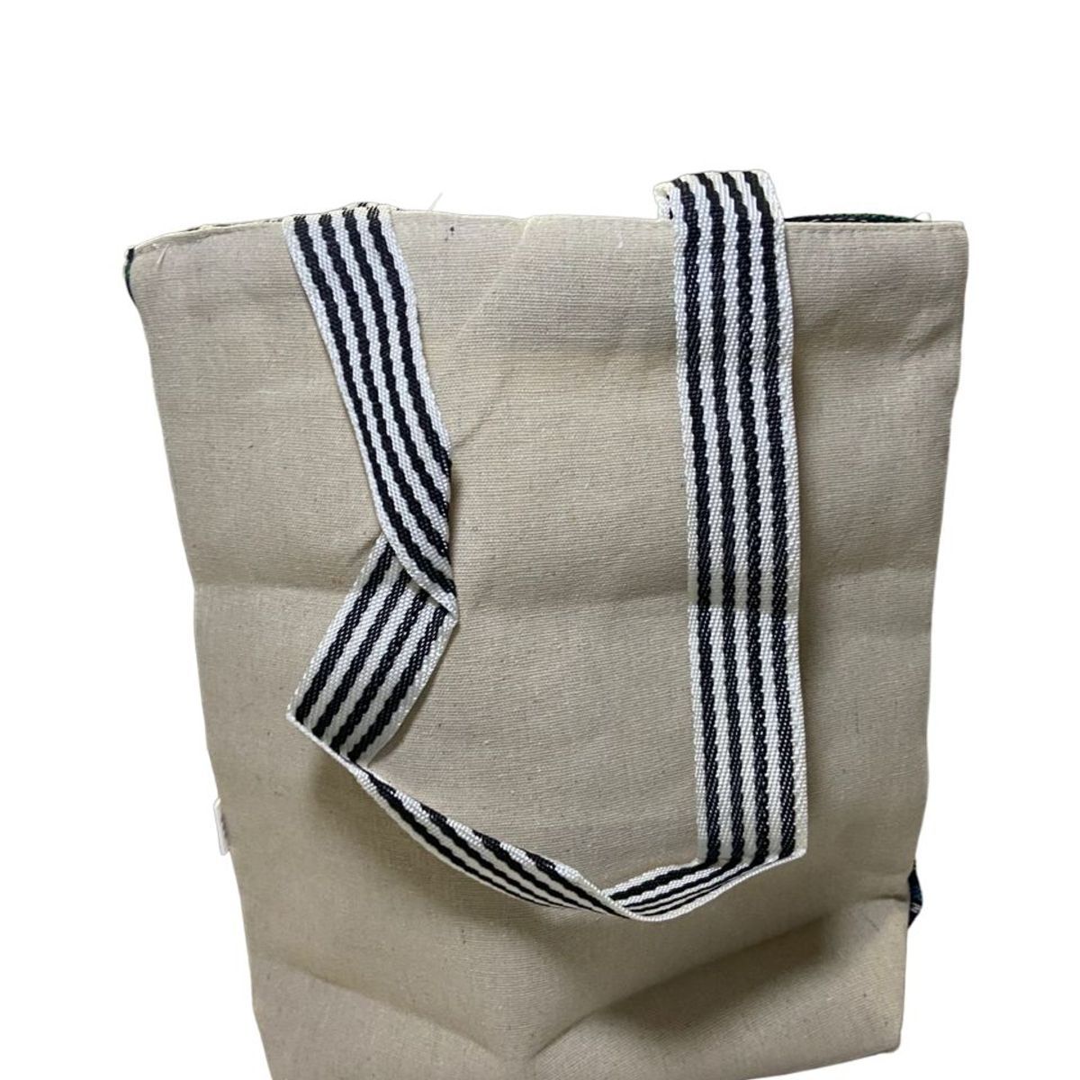 GENERICO - Bolso de tela con cierre 34x31x12 cm