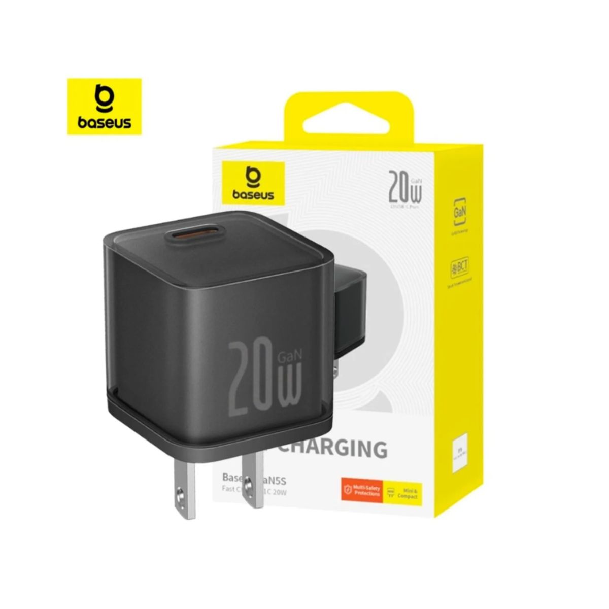 BASEUS - Cargador para Iphone Baseus de Carga Rapida 20w Entrada Tipo-C