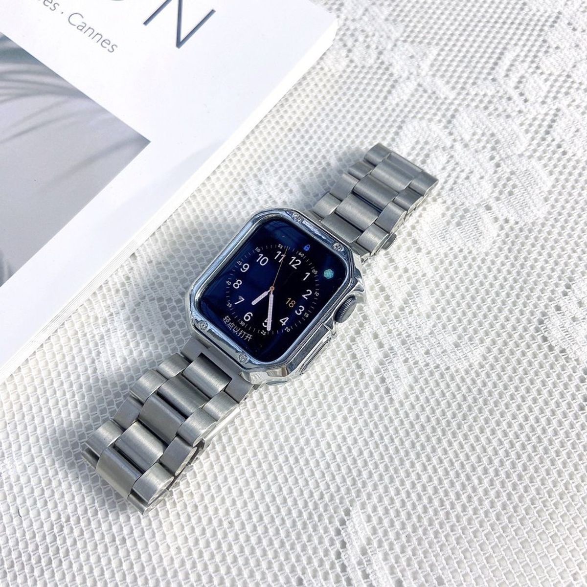 GENERICO - Case Cromado TPU para APPLE WATCH 41mm  40mm  38mm - Plata