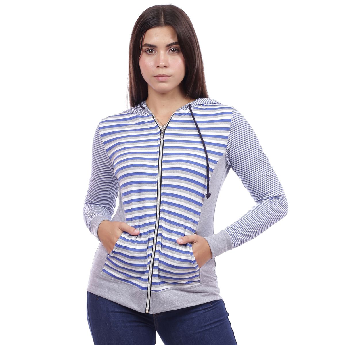 GENERICO - Casaca Listada con Capucha