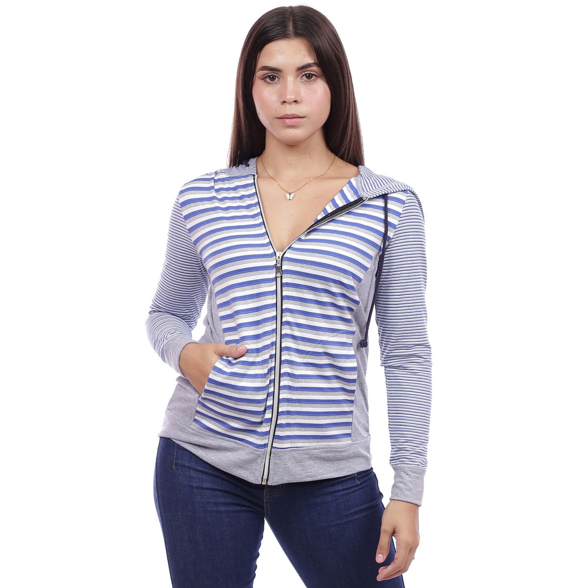 GENERICO - Casaca Listada con Capucha